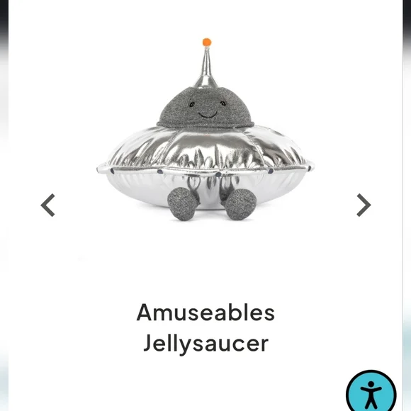 Jellycat Jellysaucer Qty 1 + Free Dust Bag - Picture 6 of 15